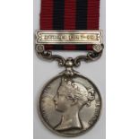 India General Service Medal 1854 with Burma 1887-89 clasp, named to 263 Pte J Green 1st Bn Ches R.