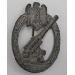 German style Nazi Army Flak Badge maker marked 'W.H.Wien'.