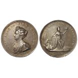 British Commemorative Medal, silver d.39mm: Queen Anne, Capture of Tournay Medal 1709, (medal) by J.