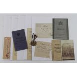 German WW1 soldiers militarpak & Soldbuch with various service documents, cross of honour and WW2