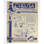 Chelsea v Arsenal 15th Oct 1938 F/L