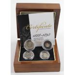 Maundy Set 1888 EF (scratch on 3d) in a modern "London Mint Office" box with certificate