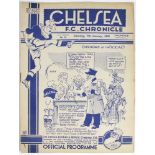 Chelsea v Arsenal F A Cup 3rd Rnd 7th Jan 1939