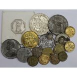 GB & World Commemorative Medals, Jetons and Counters (18) 18th to 20thC assortment.