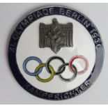 German 1936 Olympic Games badge.