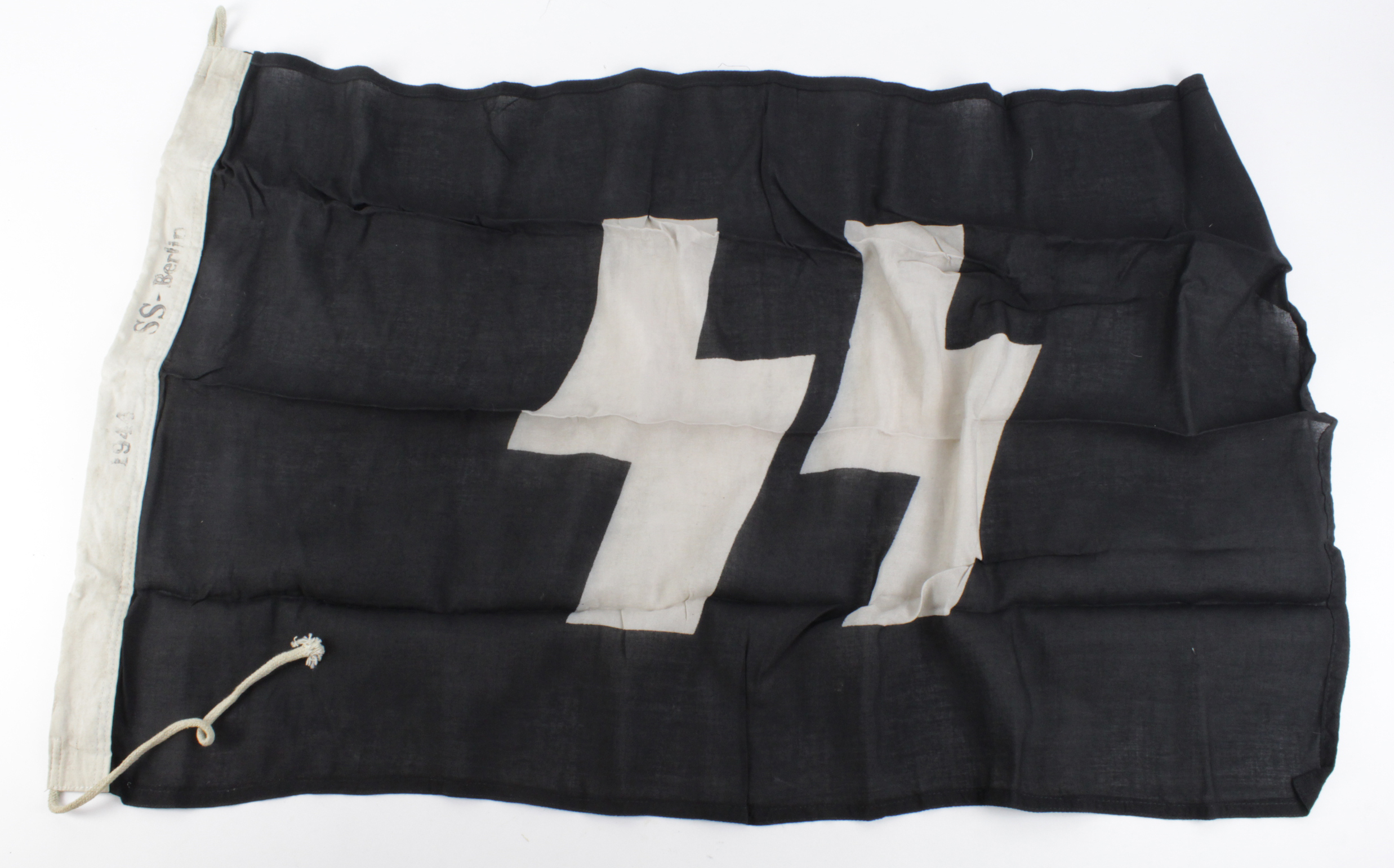 German 1944 dated SS Berlin flag 22 X 36 inches.