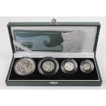 Britannia Silver Proof four coin set 2003 aFDC/FDC (some slight toning) Boxed as issued