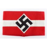 German WW2 Hitler Youth Cloth Arm Band in excellent condition.