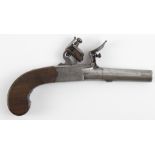 18th Century Flint Lock, Box Lock Pocket Pistol signed Tindale & Dutton of London.