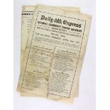 Cardiff City FC - 1927 FA Cup Final National Community Singing Movement Song Sheet Arsenal v Cardiff