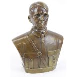 German large bronze bust of Adolf Hitler.