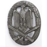 German WW2 General Assault War badge unmarked.