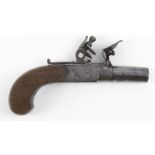 18th Century Flint Box Lock Pistol signed Busby.