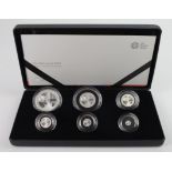 Britannia Silver Proof six coin set 2017 FDC Boxed as issued