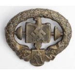 German WW2 scarce sports award badge makers mark.