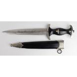 German SS dagger, good blade, Eikhorn & RZM maker marks, just slight loss of finish to nickel