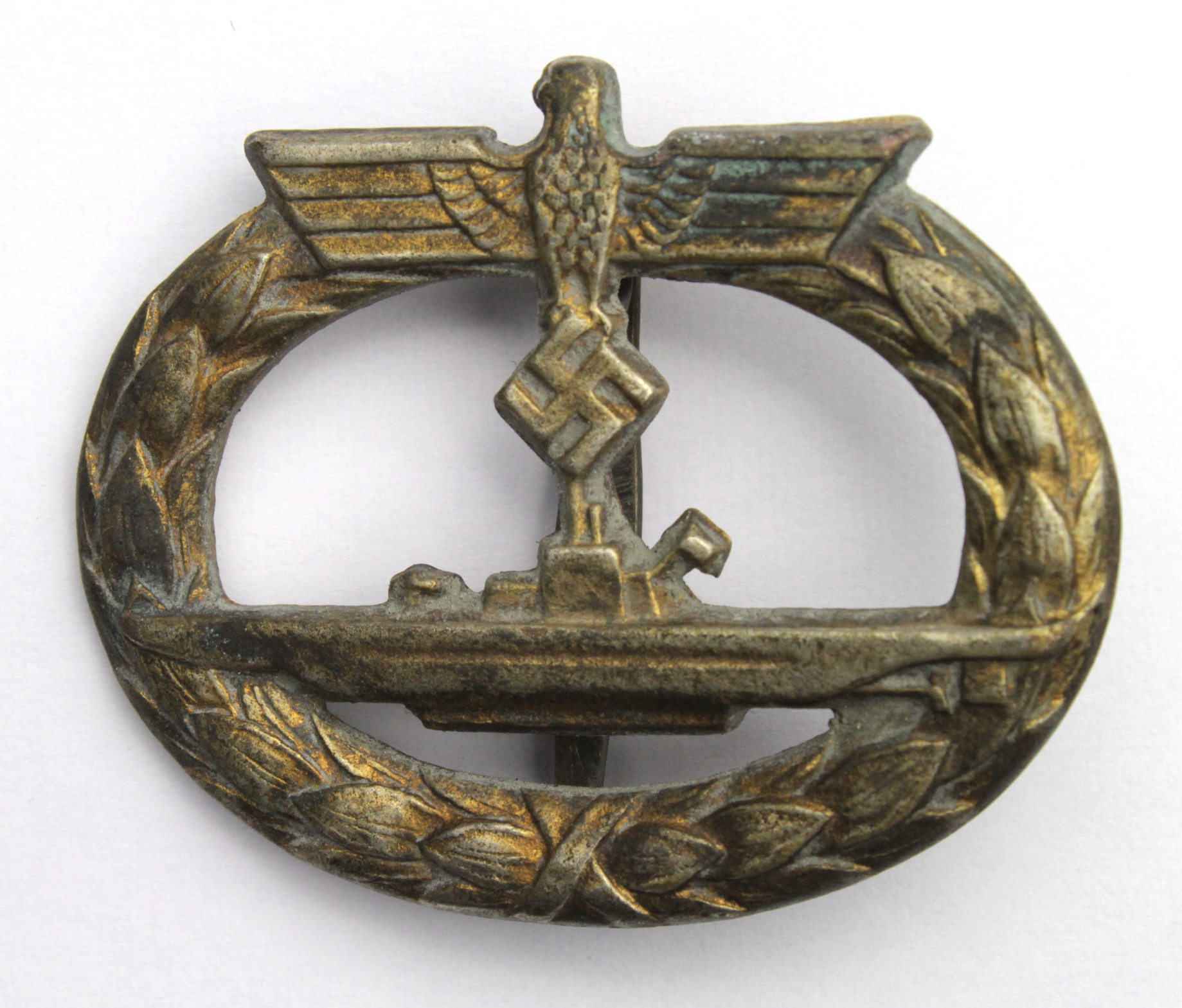 German Kriegsmarine U-Boat badge, maker marked