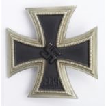 German Iron Cross first class, stamped 595 on the pin, solid construction. Private purchase