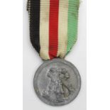 German / Italian Afrika campaign medal, white metal, non combatants
