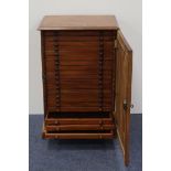 Collecting cabinet with plain draws [looks to have been used to house medals or coins] of