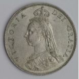 Florin 1887 Jubilee EF