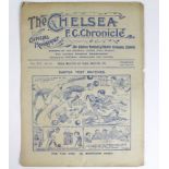 Chelsea double programme v Tottenham 28th March 1921 London Combination, and v Aston Villa 29th