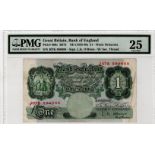 O' Brien 1 Pound issued 1955, very rare 'LUCKY 8's' SOLID serial number J07K 888888, (B273,