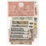 Belgium (21), dated from 1923 to 1995, includes 1000 Francs dated 13th July 1970, 100 Francs dated