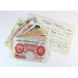 Bank of England & Treasury (22), including Beale white 5 Pounds dated 1950, Warren Fisher 10