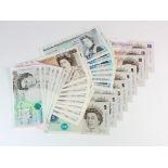 Bank of England (33) a high grade collection ranging from 5 Pounds to 20 Pounds (face value £230),