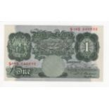 Beale 1 Pound issued 1950, REPLACEMENT note serial S19S 240832, (B269, Pick369b) lovely crisp EF