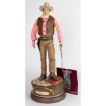 John Wayne interest. A large hand crafted display figure of John Wayne, made by the Ashton Drake