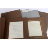 Signed Documents. A group of six signed manuscript documents, signers comprise 1st Earl of