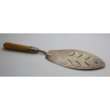 Georgian Cake Slice with bone handle hallmarked M.C. London 1800 weight 4.3oz