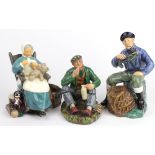 Royal Doulton. Three Royal Doulton figures, comprising Nanny (HN2221); The Lobster Man (HN2317); The