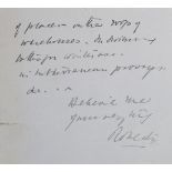Roberts (Frederick, Field Marshall Earl, 1832-1914). An original three-sided manuscript letter