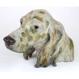 Lladro bust of a Spaniel, stamped to base, height 20cm approx.