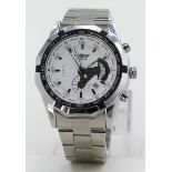 Gents "Winner" chronograph stainless steel cased wristwatch