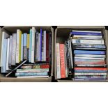 Art interest. Two large boxes of over fifty mostly art books, related to artists including