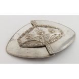 Silver plated Art Nouveau buckle, possibly German or French, looks 1900 to 1920 period