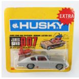 Husky Extra, no. 1401 'James Bond 007 Aston Martin', complete with two ejecting men, contained in