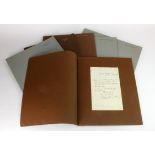 Writers. A group of six manuscript documents, each signed by writers, consisting William Harrison