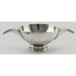 Attractive silver quaich hallmarked Birmingham 1956. Weighs 4.75oz.