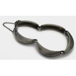 Georg Jensen silver link bracelet (no. 175), makers marks stamped to reverse, length 17.5cm approx.,