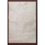 George IV (1762-1830). An original commission scroll for Henry Bromley Heinrich (?), appointed to