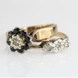 Two 9ct gold rings, total weight 4.7g