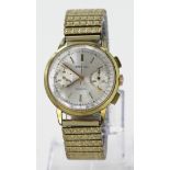 Gents stainless steel / gold plated Breitling Cadette wristwatch, the silvered dial with gilt
