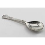 Danish silver, "Hamlet, Prince of Denmark" spoon c. 1950 by Evald Nielsen. Marked "Denmark,