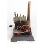 Wilesco stationary engine with funnel, 14.5cm x 20cm approx. (untested)