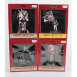 Britains. Four boxed Britains figures from the American Revolution series, comprising American